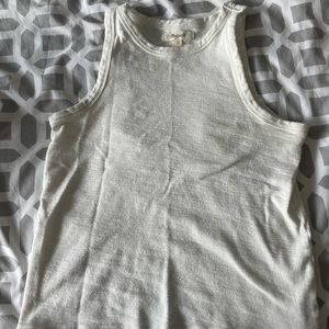Madewell white cotton woven tank top (xs)